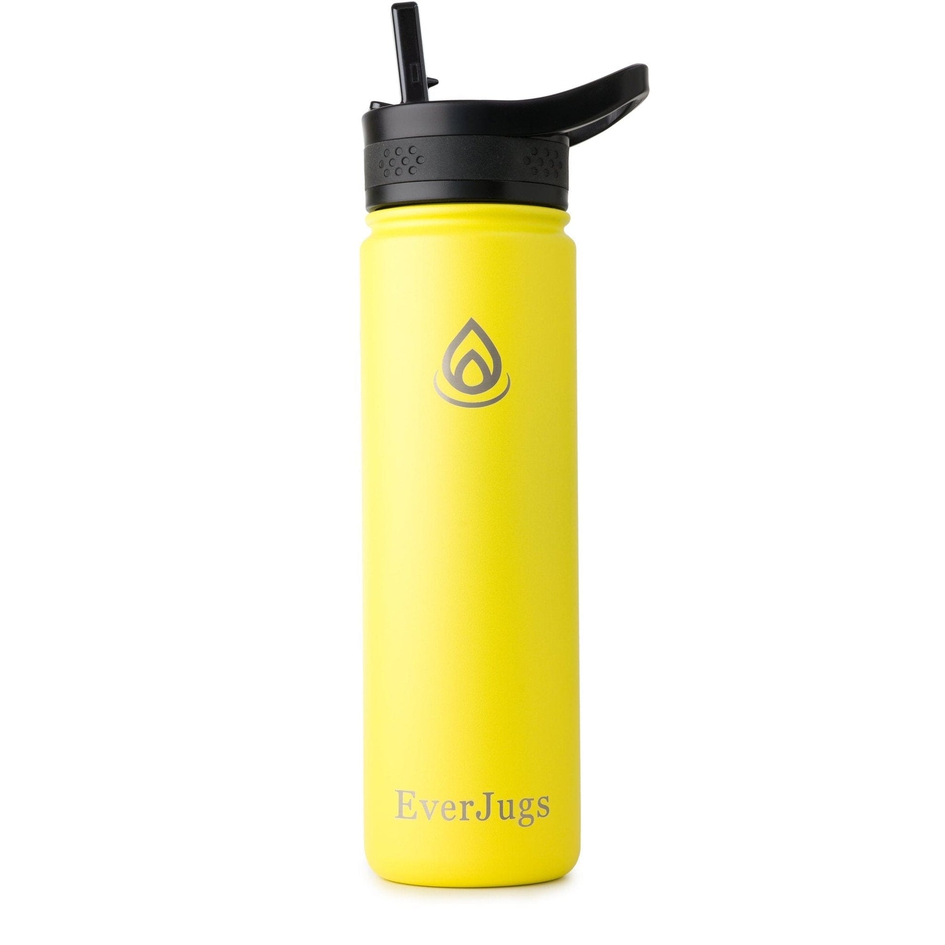 22 Oz Wide Mouth with Straw Lid Bottle - EverJugs