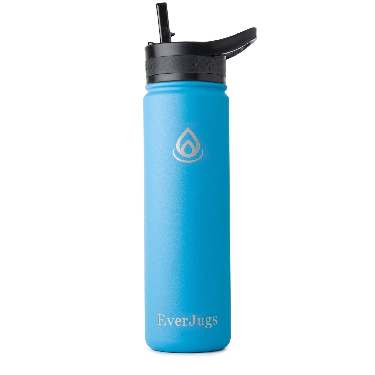 22 Oz Wide Mouth with Straw Lid Bottle - EverJugs