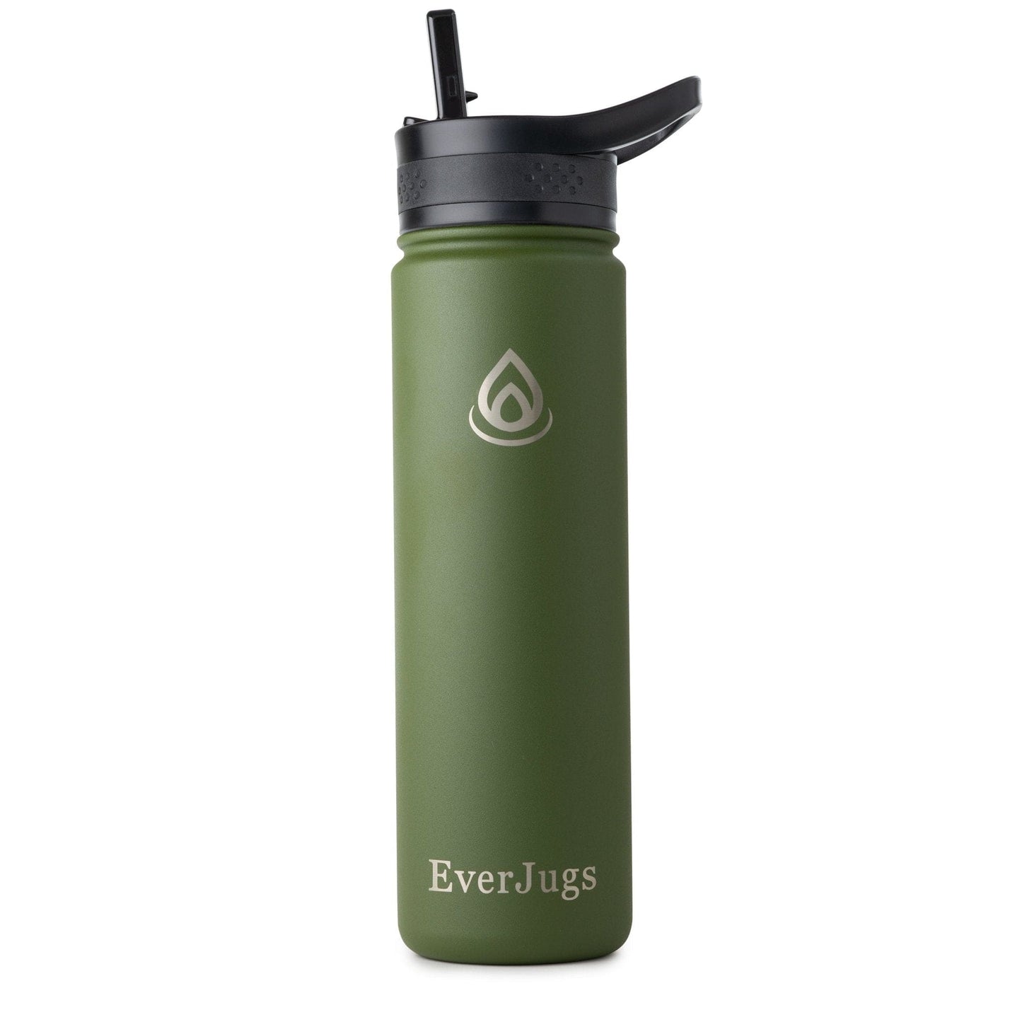 22 Oz Wide Mouth with Straw Lid Bottle - EverJugs