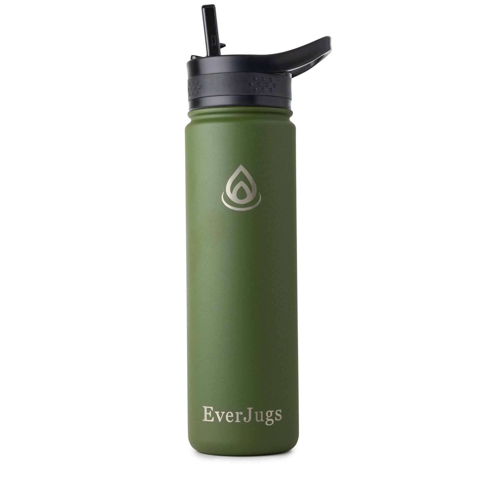 22 Oz Wide Mouth with Straw Lid Bottle - EverJugs