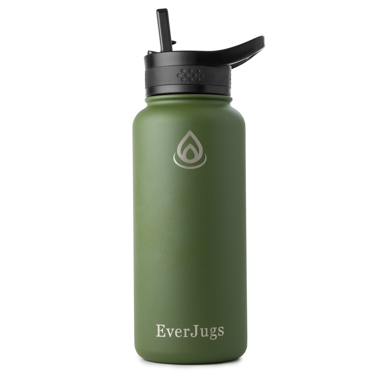 32 Oz Wide Mouth with Straw Lid Bottle - EverJugs
